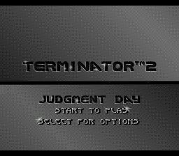 Terminator 2 - Judgment Day (Europe) (Beta) Title Screen